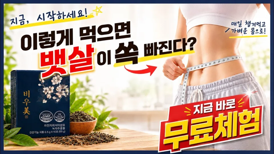 7 가지 다이어트보조제 비우미진 효과와 건강한 체지방 관리 방법